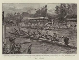 The Americans at Henley Regatta, the Defeat of the Cornell University in the Grand Challenge Cup Race