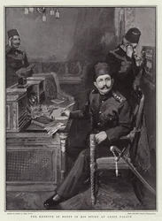 The Khedive of Egypt in His Study at Abdin Palace