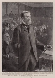 The War Budget, Sir Michael Hicks-Beach Making His Statement