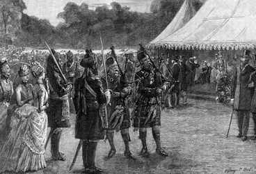The Royal Tent at the Jubilee Garden Party, Buckingham Palace, London