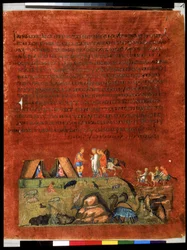 Laban Negotiating with Jacob (miniature)
