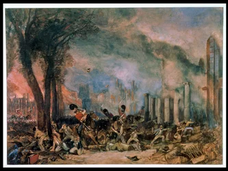 Charge of the 3rd Dragoon Guards in Queen Square, Bristol, Monday 31st October 1831