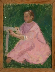 Girl in a Pink Dress