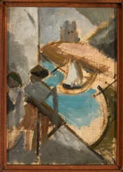 Landscape with Sailboat