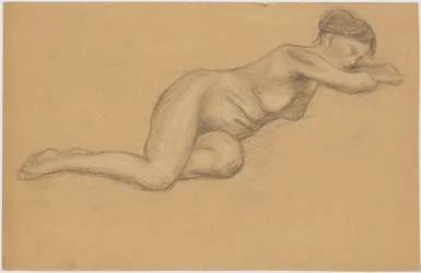 Study of a Sleeping Woman Nude