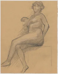 Study of a Seated Nude Woman