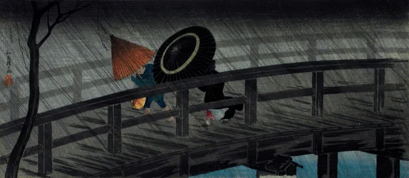 Rain on the Izumi Bridge