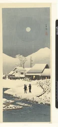 Snow Landscape in the Moonlight