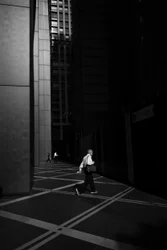 Urban Stride And Shadows