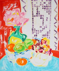 Colorful Flowers and Fruit