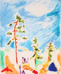 Colorful Winter Trees