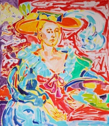 Vibrant Woman in Hat