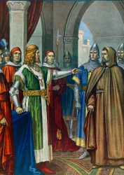 Frederick Barbarossa and Arnold of Brescia
