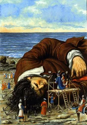 Illustration for the Story Gulliver