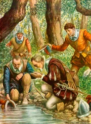 Ponce di Leon goes in search of the fountain of youth