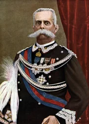 Portrait of Humbert I King of Italy (Umberto I) (1844-1900) Illustration by Tancredi Scarpelli from 
