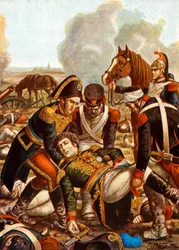 The body of General De Saix being returned to the General Headquarters after the battle of Marengo