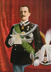 Vittorio Emanuel III reading, 1900