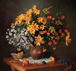 Autumn Floral Still Life