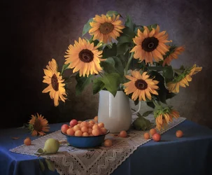 Autumn Sunflower Harvest