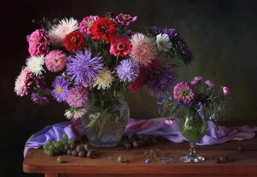 Vibrant Aster Still Life