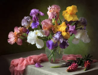 Vibrant Iris Bouquet