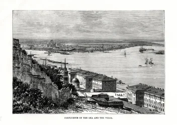 Confluence of the Oka and the Volga, Russia, 1879