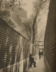 In Lansdowne Passage, Where a Highwayman Once Galloped for His Life, c. 1935