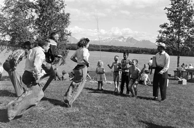 Games During Picnic Next to Matanuska River in Palmer, Alaska