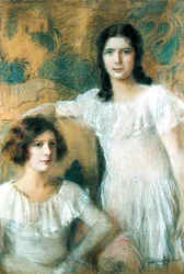 Portrait of Two Girls, c.1910