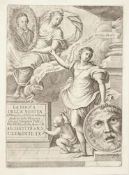 La Bocca della Verita (Title Vignette with Portrait of Pope Clement IX)