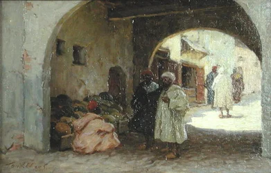 A watermelon seller, North Africa