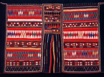 Akha mountain tribe fabric, northern Thailand