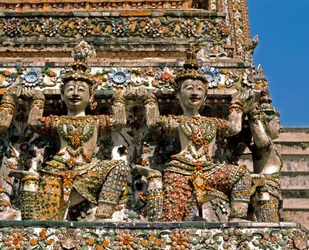 Caryatids of the Temple Wat Arun
