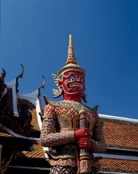 Devil keeping the door (detail)