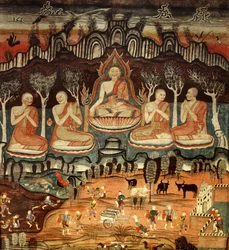 The First Sermon and Khattana Kuman Jataka, 1867
