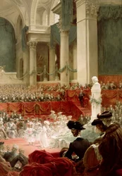 Celebration of the 100th Birthday of Victor Hugo at the Panthéon in Presence of the President Félix