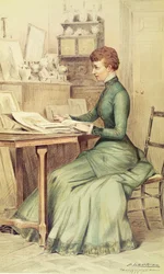 HRH The Princess of Wales at Marlborough House, from Vanity Fair