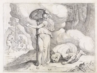 Minerva Shows Ithaca to Odysseus (series title: The Works of Odysseus)