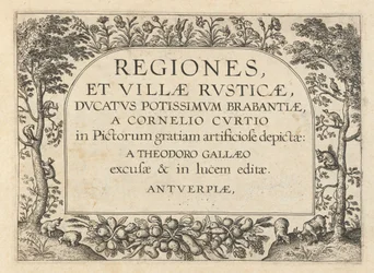Title Page for "Regions and Rustic Villas"