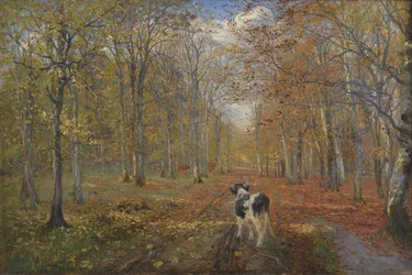 A Road in Dyrehaven. Autumn