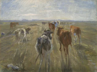 Long Shadows. Cattle on the Island of Saltholm, c. 1890