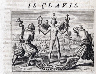 Symbolic Composition of Alchemy - Engraving by Theodore de Bry