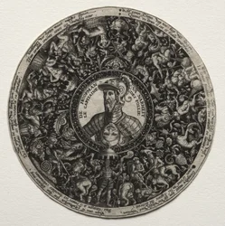 Design for a Dish with Medallions