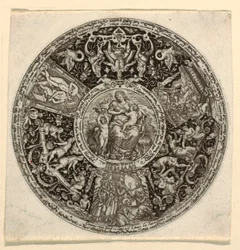 Design for an Engraved Tazza with an Allegory of Charity