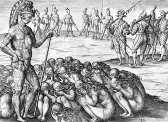 Indian Captives Saturiwa by Indians Potano