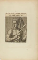 Nacol-Absov, King of the Promontory of... (from book, Les Vrais Pourtraits et Vies des Hommes Illustres)