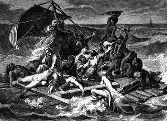 The Raft of the Medusa After the Painting of Gericault