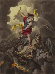 Satan chained