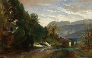 Mountainous Landscape at Voreppe, Dauphiné